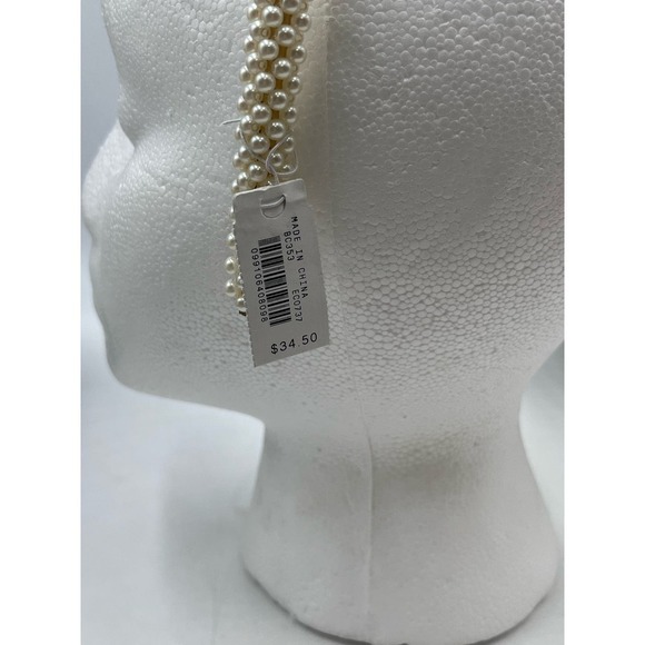 J. Crew Faux Pearl Headband and Faux Pearl Round Barrette Hair 24.50 Bundle‎ New